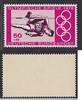Bundesrepublik Deutschland 887 I - Olympische Spiele, Hochspringer mit Plattenfehler  roter Fleck am Bein  50 Pf. 1976 ** postfrisch