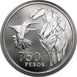 Colombia 750 Pesos 1978 Chestnut-bellied hummingbird FB