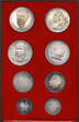Bulgaria Luxury Set of Silver Proof Coins - 2 Leva and 5 Le 1963-1973 FB