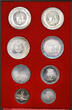 Bulgaria Luxury Set of Silver Proof Coins - 2 Leva and 5 Le 1963-1973 FB