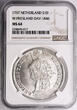 Netherlands - West Friesland Thaler (Zilveren Dukaat) 1757 NGC MS 64