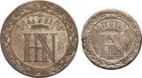 Germany. Westphalia 10, 20 Centimes 1810, 1812 Hieronymus Napoleon TTB-SUP