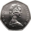Great Britain 50 Pence 1973 FB