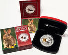 Australia 1 Dollar 2011 P Year of the Rabbit - Colorized FDC