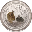 Australia 1 Dollar 2011 P Year of the Rabbit - Colorized FDC