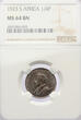South Africa 1/4 Penny (Farthing) 1923 NGC MS 64 BN