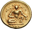 1/2 Pagoda 1509-1529 India. Vijayanagar, Tuluva  ss+