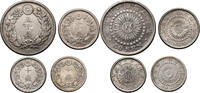 Japan Set 10, 20, 50 Sen 1914, 1915, 1909, 1907 TTB / SUP