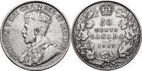 Canada, George V 50 Cents 1919 TTB- / TTB