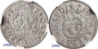 1/24 Taler (Dreipölker) 1619 East Prussia / Ostpreußen. Johann Sigismund,  NGC MS 63