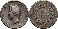 10 Centimes 1843 A French Colonies, Louis Philippe I for Marquesas Islands ss