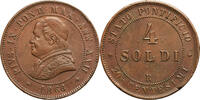 Papal States, (Vatican) 4 Soldi Pius IX -