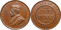 Penny 1934 Australia George V VZ