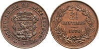 Luxembourg 2 1/2 Centimes 1870 (u) William III SUP