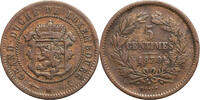 Luxembourg 5 Centimes 1870 (u) William III aVF