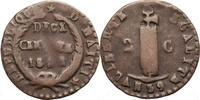 Haiti, Republic 1825-1849 2 Centimes 1842 / AN 39 TTB-