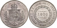 Brazil, Pedro II 1000 Reis -