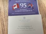 Kanada + Großbrittannien 20 Dollar und 2 Pfund 2-er SET 20 CAD + 2 Pfund Großbritt. 95. Geburtstag QUEEN ELISABETH II. 2022 FB