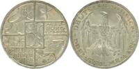 Deutschland 3 Mark 3 Reichsmark Uni MARBURG 1927 in fast ST! -