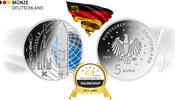 BRD 25 Euro 2026 5 x 5 Euro 2026 Ariane 6 Komplettsatz A D F G J bfr ban... 39,00 EUR  + 15,00 EUR frais d'envoi