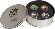 FRANKREICH 40 Euro 4 x 10 Euro 2013 Tour de France Silber PP coloriert in Special Box -