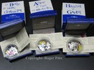 FRANKREICH  3 x 1,50 Euro 2003 Märchen Serie Dornröschen, Alice, Hänsel und Gretel Silber PP belle epreuve
