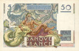 BILLETS DE LA BANQUE DE FRANCE 50 francs 7.6.1951 Banque de France. Billet.  Le Verrier, TTB à SUP