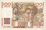 BILLETS DE LA BANQUE DE FRANCE 100 francs Banque de France. Billet. jeune paysan, -