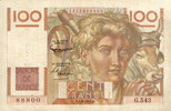 BILLETS DE LA BANQUE DE FRANCE 100 francs Banque de France. Billet. jeune paysan, -