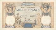 BILLETS DE LA BANQUE DE FRANCE 1000 francs Banque de France. Billet. Cérès et Mercure, -