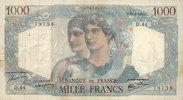 BILLETS DE LA BANQUE DE FRANCE 1000 francs Banque de France. Billet. Minerve et Hercule, -