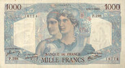 BILLETS DE LA BANQUE DE FRANCE 1000 francs Banque de France. Billet. Minerve et Hercule, -
