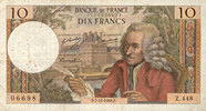 BILLETS DE LA BANQUE DE FRANCE 10 francs Banque de France. Billet. Voltaire, -