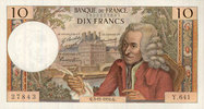 BILLETS DE LA BANQUE DE FRANCE 10 francs Banque de France. Billet. Voltaire, -