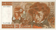 BILLETS DE LA BANQUE DE FRANCE 10 francs Banque de France. Billet. Berlioz, -