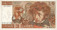 BILLETS DE LA BANQUE DE FRANCE 10 francs Banque de France. Billet. Berlioz, -