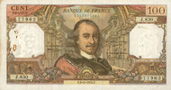 BILLETS DE LA BANQUE DE FRANCE 100 francs Banque de France. Billet. Corneille, -