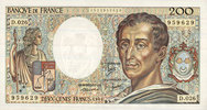 BILLETS DE LA BANQUE DE FRANCE 200 francs Banque de France. Billet. (Montesquieu), -