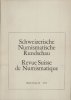 LIVRES DE NUMISMATIQUE Revue suisse de numismatique. -