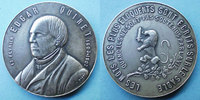MEDAILLES bronze Edgar Quinet. Centenaire de sa naissance. Médaille argenté 39,8 mm. Gravée par L. Micot -