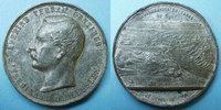MEDAILLES Inauguration du Canal de Suez. Médaille en étain. 49,6 mm. Gravée par A. Restélli -