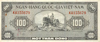 AUTRES BILLETS ETRANGERS Vietnam du Sud. Banque Nationale du Vietnam. 100 dong -
