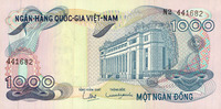 AUTRES BILLETS ETRANGERS Vietnam du Sud. Banque Nationale du Vietnam. 100 dong -