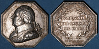JETONS Jeton Salines de l'Est. Louis XVIII. en argent. Sans poinçon -