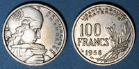 MONNAIES MODERNES FRANCAISES 100 francs 4e république (1947-1959). Cochet -