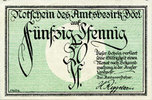 ALLEMAGNE - BILLETS DE NECESSITE (1914-1923) A - J 50 pf Böel. Amstsbezirk. Billet. -