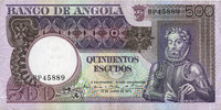 AUTRES BILLETS ETRANGERS 500 escudos Angola. Banco de Angola. -