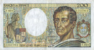 BILLETS DE LA BANQUE DE FRANCE 200 francs Banque de France. Billet. (Montesquieu), -
