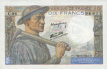 BILLETS DE LA BANQUE DE FRANCE 10 francs Banque de France. Billet. mineur, -