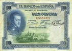 AUTRES BILLETS ETRANGERS 100 pesetas Espagne. Banque d'Espagne. -